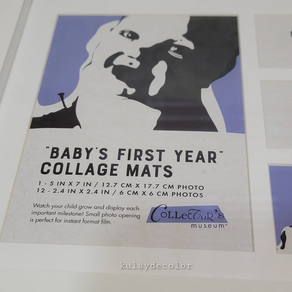 Baby’s First Year Collage Frame 12 Month Photo Display 17.25” x 10” – Brand New